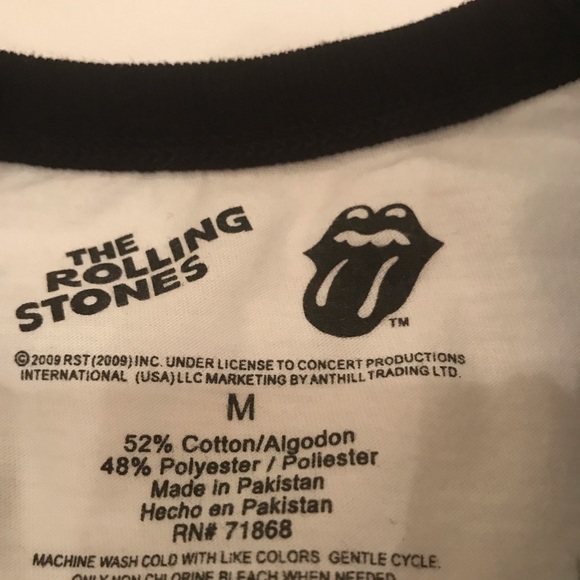 Rolling Stones Baseball Tee Medium - Picture 2 of 14